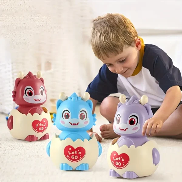 Cute Dragon Dinosaur Eggshell Car Toy Random Colour