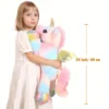 07e85691-4242-40bd-9942-9f9097d261c8 60.96 cm Large Rainbow Unicorn Plush Toy