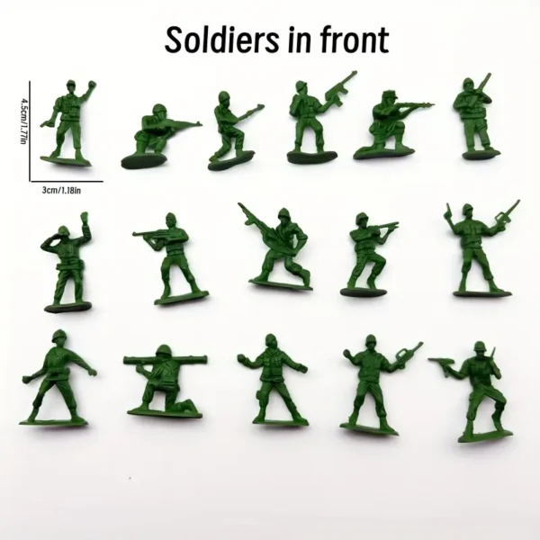 16pcs Simulation Military Model Soldiers
