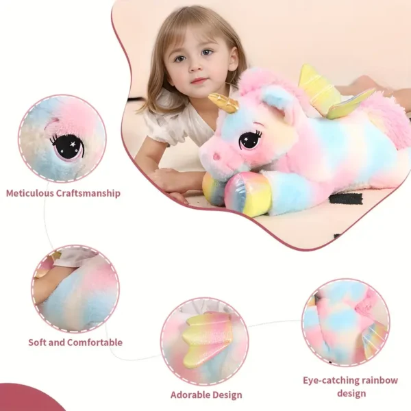 8be34758-e1cb-45cf-9d80-7a01cf8db835 60.96 cm Large Rainbow Unicorn Plush Toy