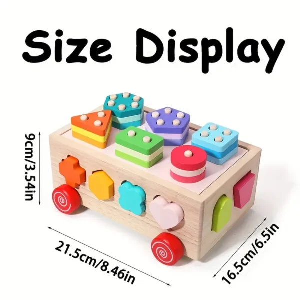 9545355a-85bb-45d6-be4b-eb2c7470eada Wooden Shape Sorter Car Toy