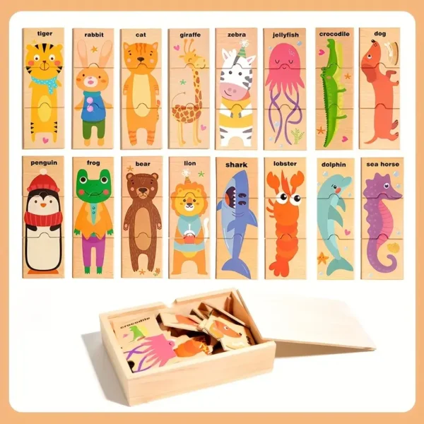 d52e4e14-27af-4065-9315-9a34152c5002 Wooden Animal Puzzle Toy