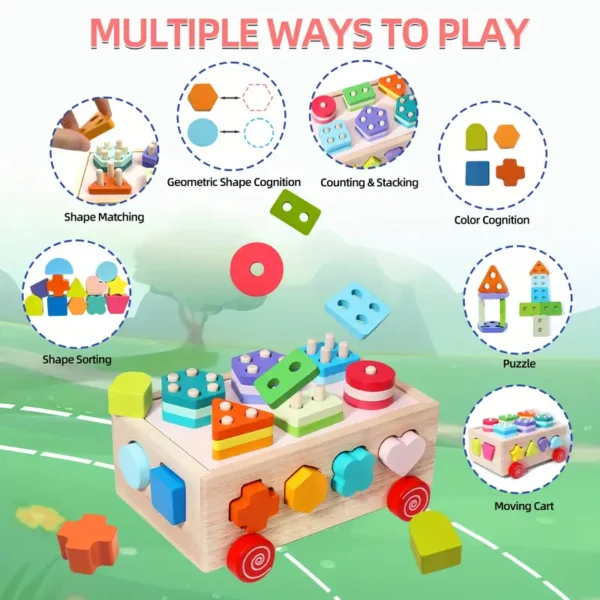 e239edc7-2529-431b-9718-16914d8fcc41 Wooden Shape Sorter Car Toy